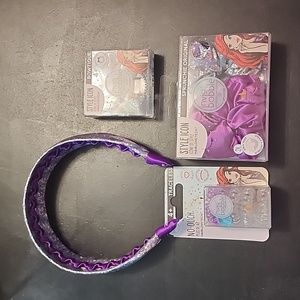 Disney Princess Ariel Little Mermaid hair accessories bundle